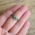Chevron Turquoise Petit Point Ring by Y. Hattie - Size 6